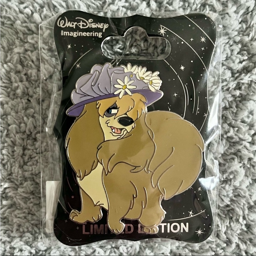 Disney WDI Dapper Dogs Pin, Peg from Lady & The Tramp, Walt Disney Imagineering